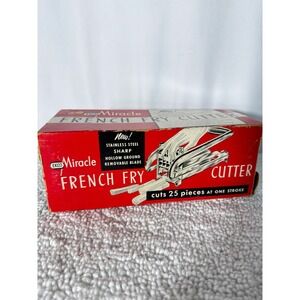 VTG Ekco Miracle French Fry Cutter Stainless Steel Hollow Ground Removable Blade